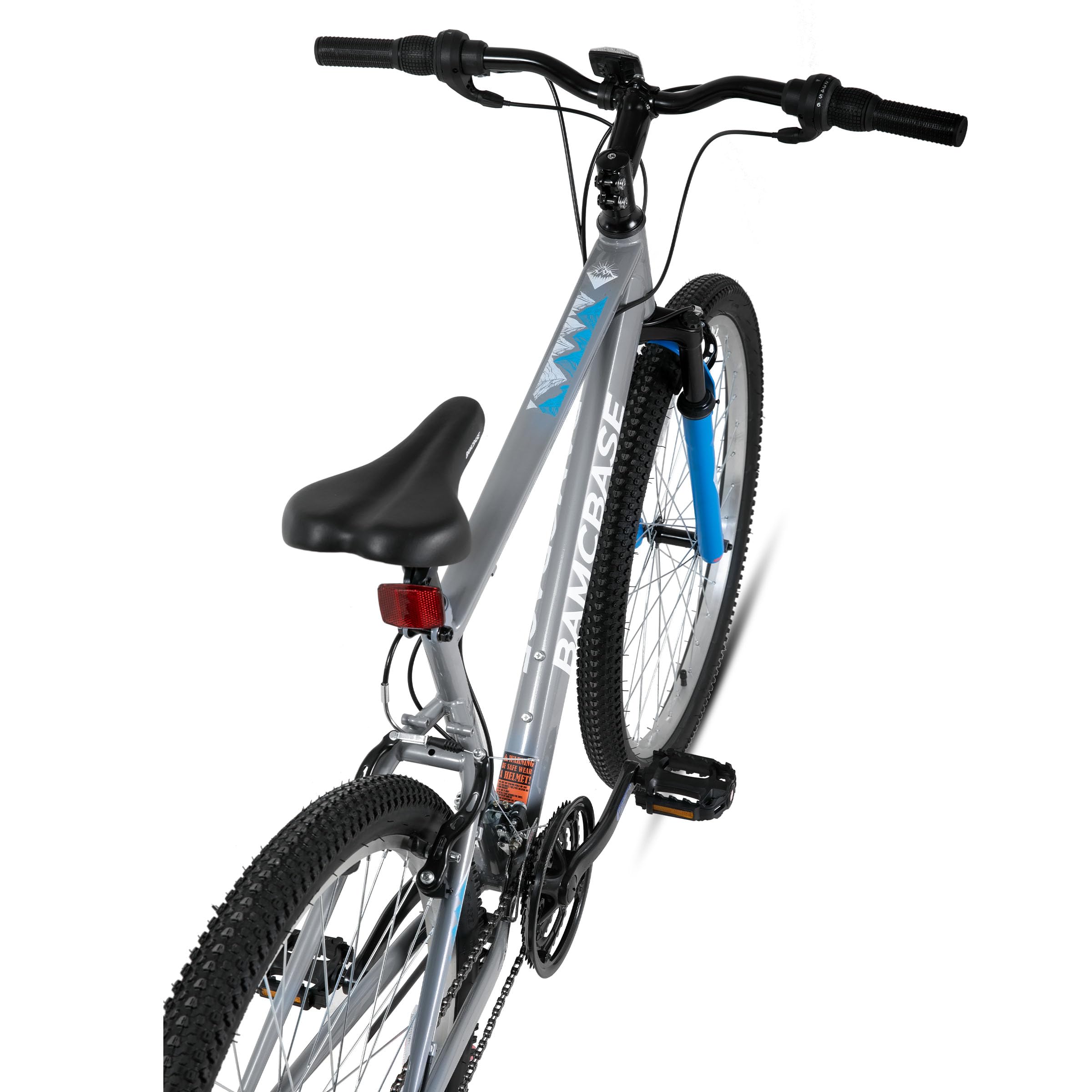 HILAND 26 27 Inch Mountain Bike, Mens Womens MTB with 18 Speeds, High-Tensile Steel Frame, V Brake, Hardtail Bicycle for Adults