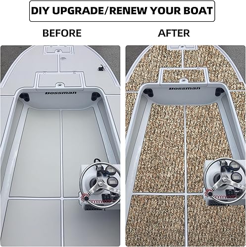 Miniatura 7 de FOCEAN Suelo de lancha de espuma EVA, cubierta de lancha, suelo marino de camuflaje, tapete marino autoadhesivo para lancha a motor, caravana, yate,