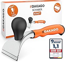 Power Scraper, High-Quality 65 mm Pull Blade Made of Durable Tungsten Carbide, Ergonomic and Non-Slip Universal Scraper for Wood, Metal, Concrete or Stone, Lightweight and Handy When Working