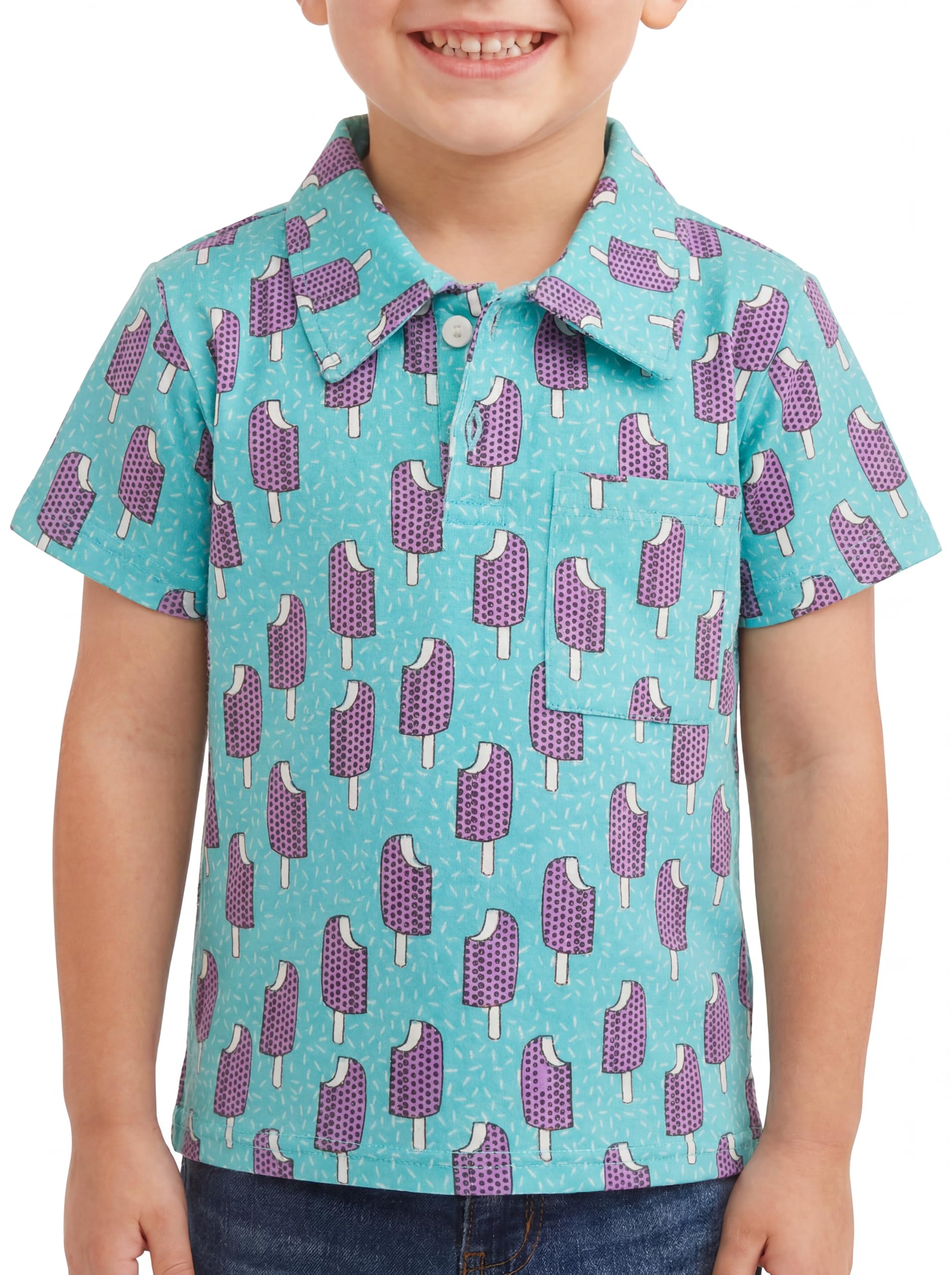 Unique Baby Moisture Wicking Kids Polo Shirts for Toddler Boys Polo Shirt