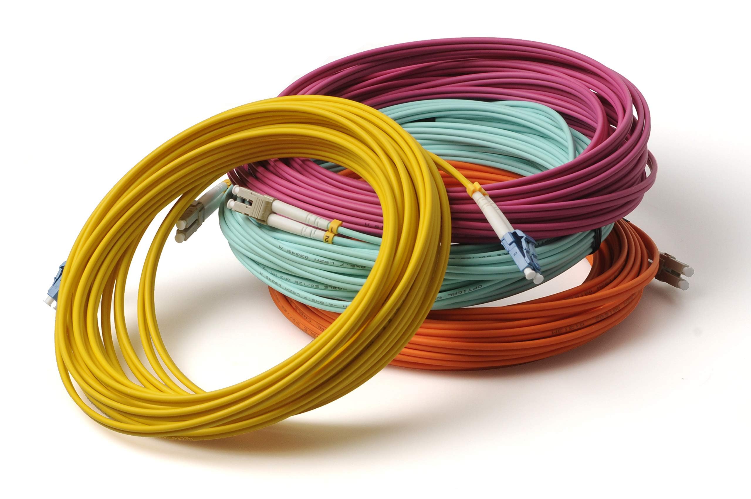 Câble Fibre Optique OS2 7 M - LC/APC Vers SC/APC - Simplex 9/125 - Jaune - Pour Connexion Internet Très Haut Débit - 7