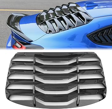 FREEMOTOR802 Rear Window Louver Fits 2022-2026 Toyota GR86, Carbon Print
