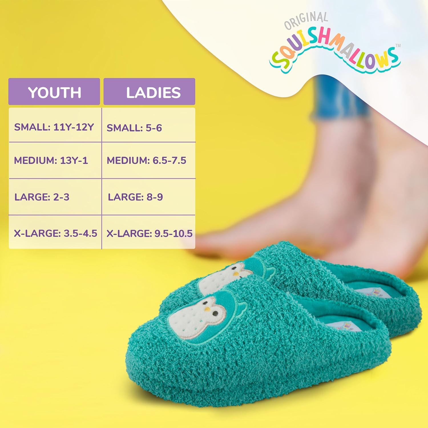 Squishmallows Women & Kids Slippers – Extra Cozy Fuzzy Slip-On House Shoes - Image 6