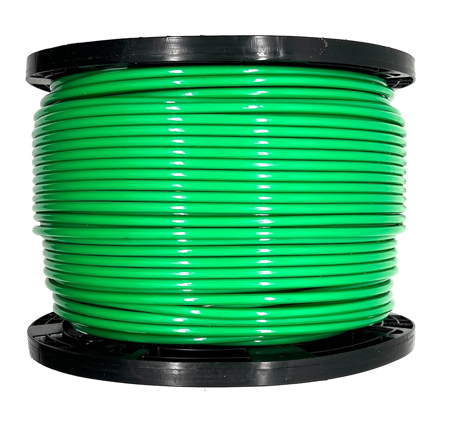 Green Vinyl Coated Wire Rope Cable, 1/8" 3/16", 7x7, 50