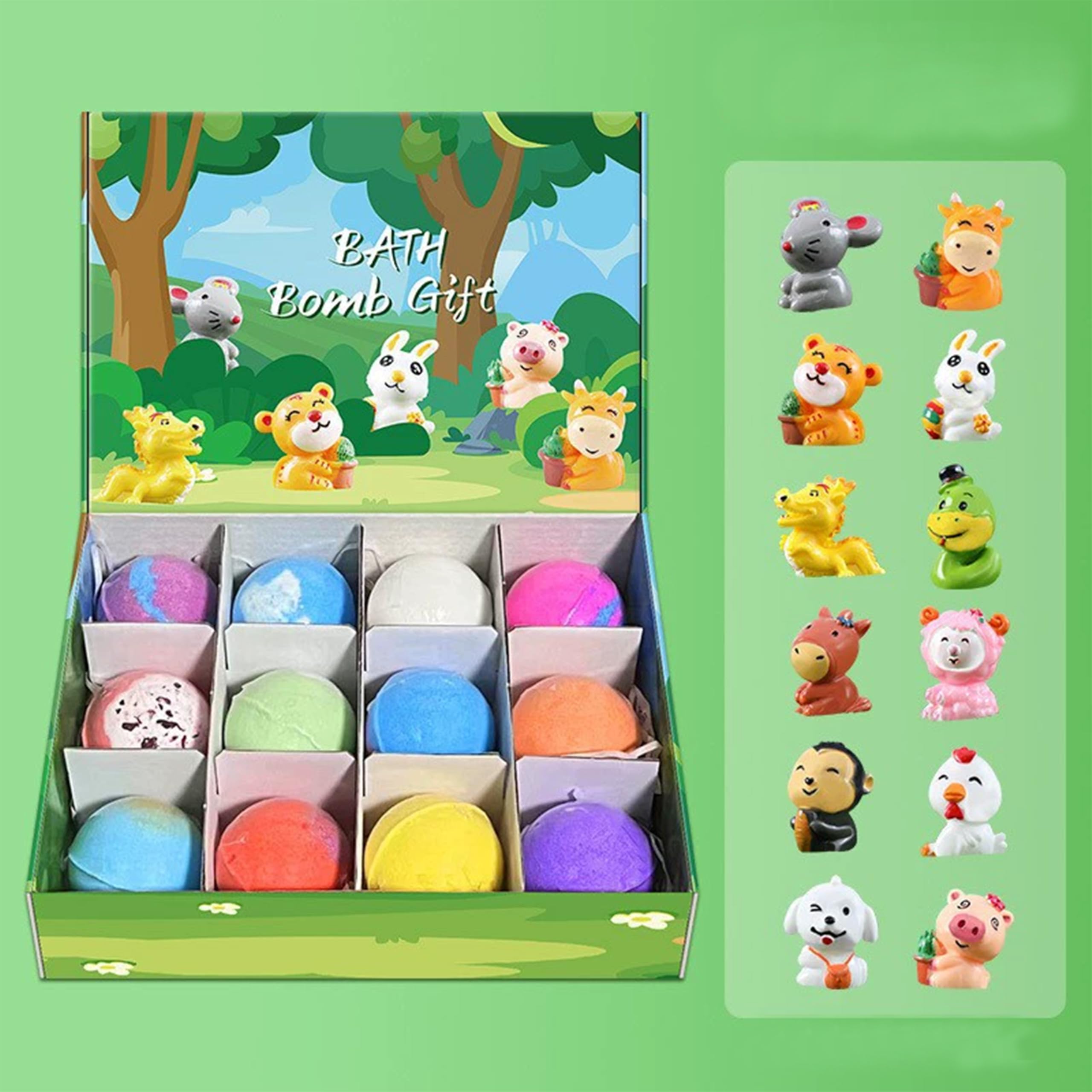 Amazon.co.jp: [Hwenzlor]バスボム 子供 12個ギフトセット 内蔵