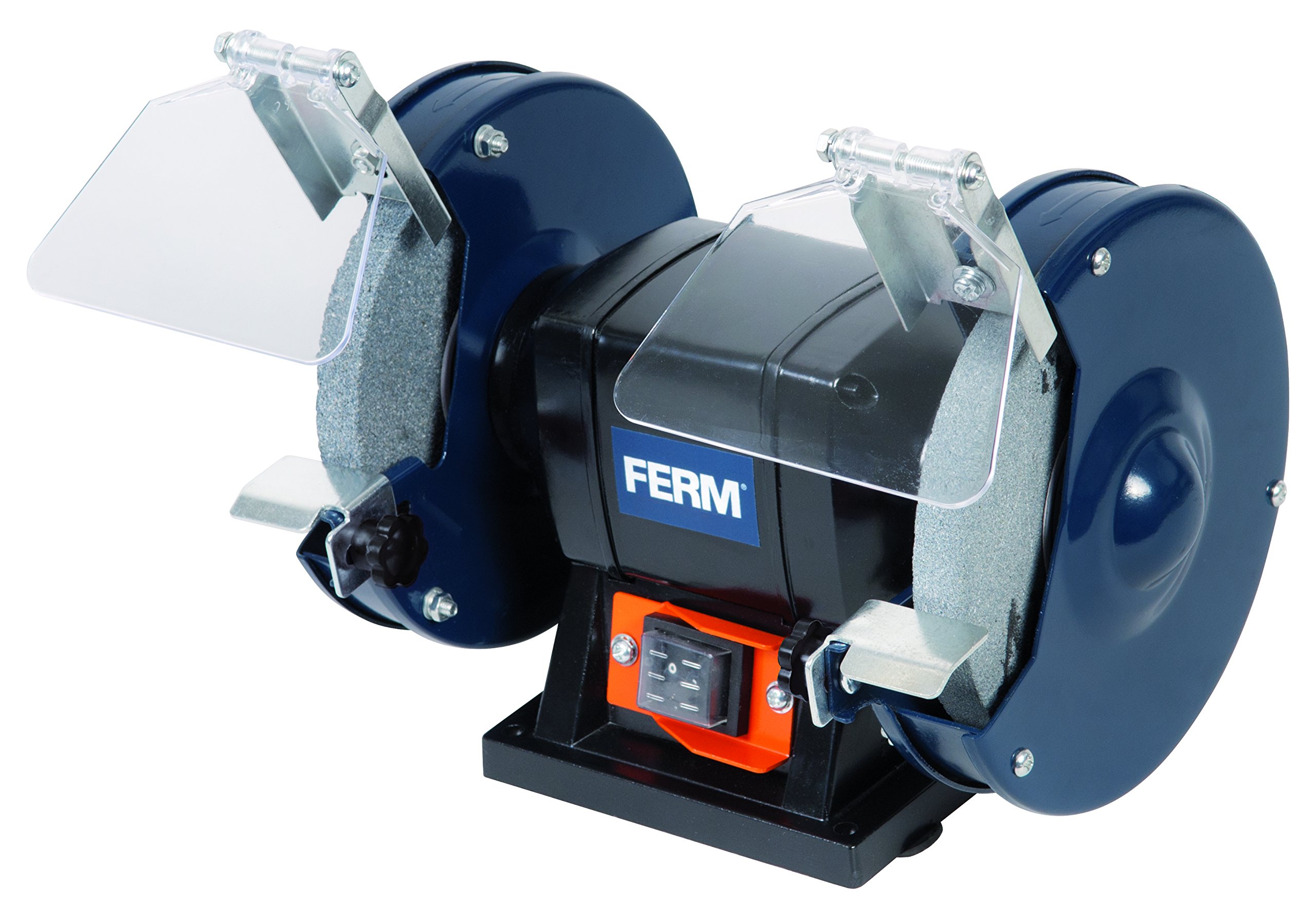 FERM Touret à meuler 150W 150mm - Incl. 2 pierres à aiguiser