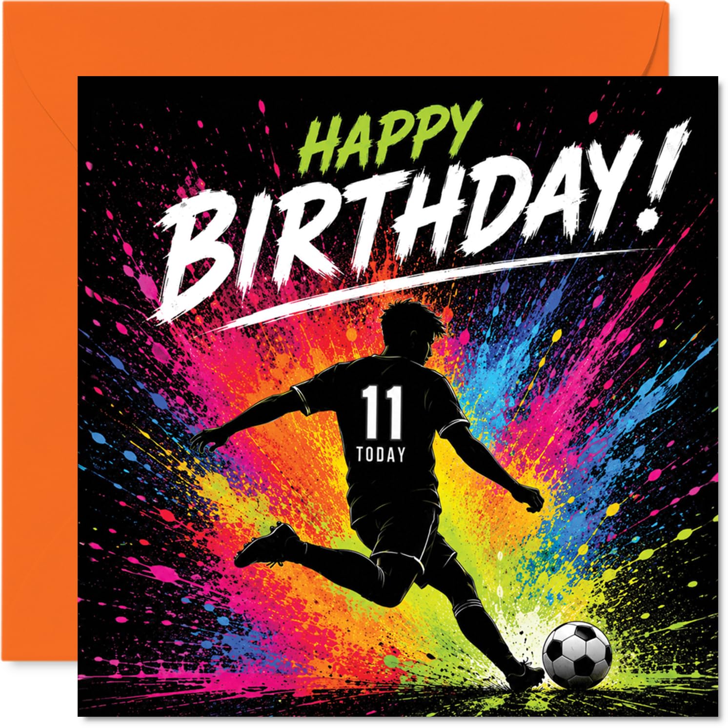 Playful 11th Birthday Card, Kick off Their Big Day
