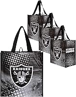 Vista 21 de FOCO - Bolsas de compras reutilizables con logotipo del equipo de la NFL unisex adulto, paquete de cuatro