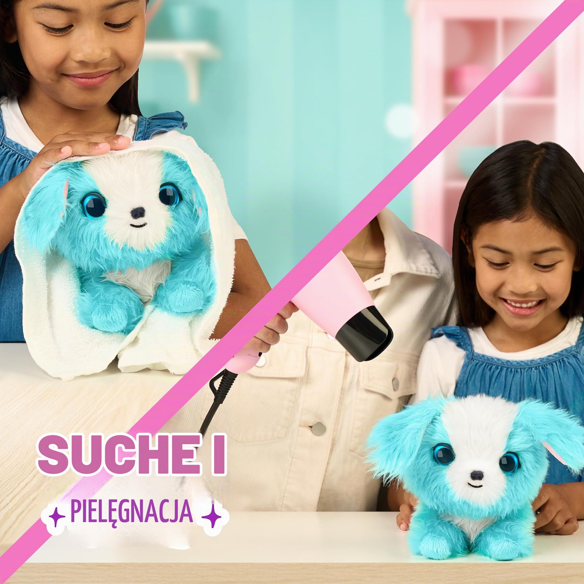 SCRUFFALUVS Scarff dla zwierząt domowych w kolorze niebieskim, pluszowy