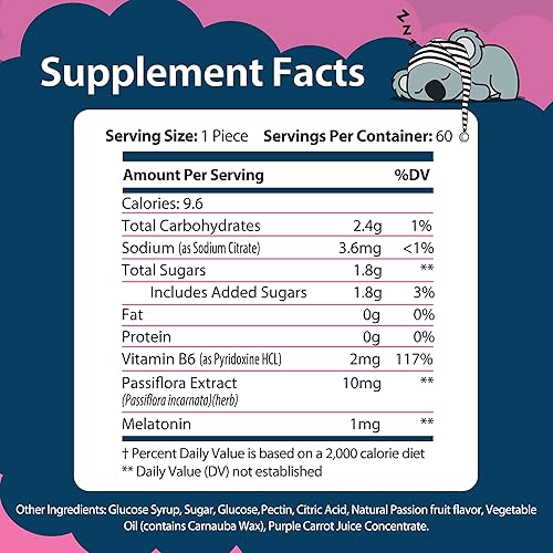 Miniatura 3 de Gomitas de melatonina para dormir para niños, de disolución rápida, te ayudan a conciliar el sueño más rápido y a permanecer dormido más tiempo,