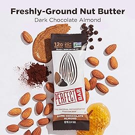 Perfect Bar Original Refrigerated Protein Bar, Dark Chocolate Almond, 2.2 Ounce Bar, 8 Count (Pack of 3)