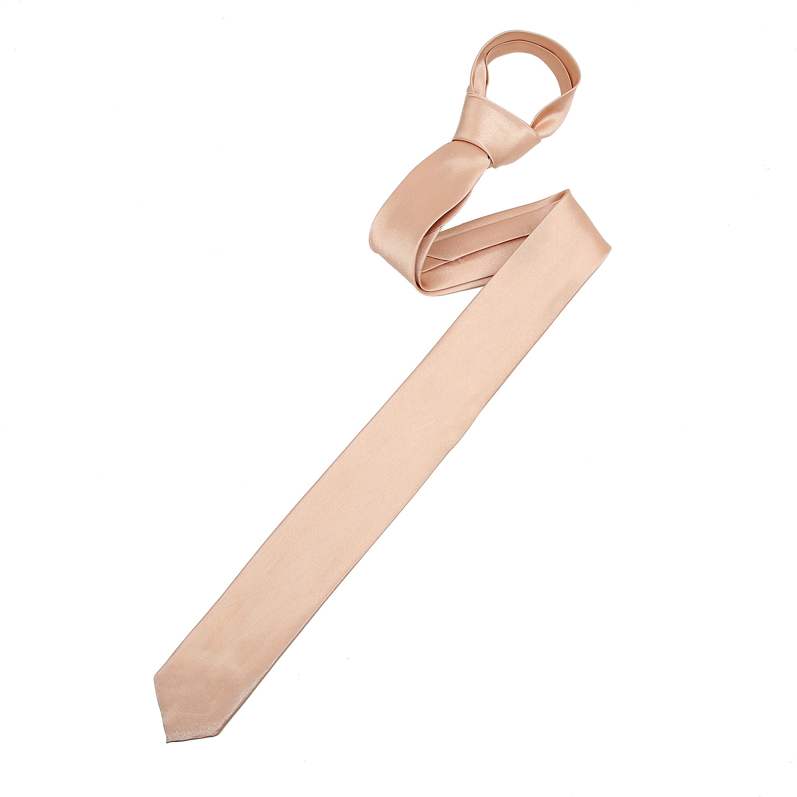 The Tie Company Men's Copper The Tie Co™ Slim 4.5Cm Plain Satin Tie (Copper)