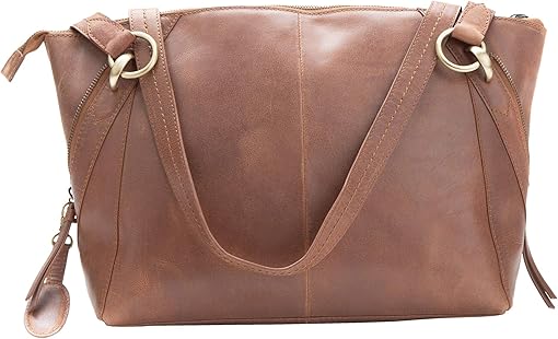 born distressed leather tote