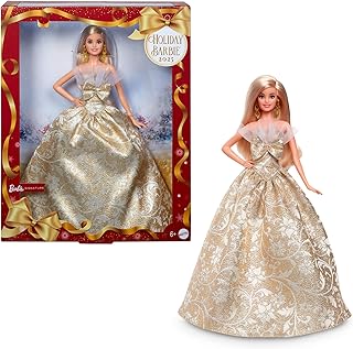 Barbie Holiday Barbie Doll - Silver & Gold Gown