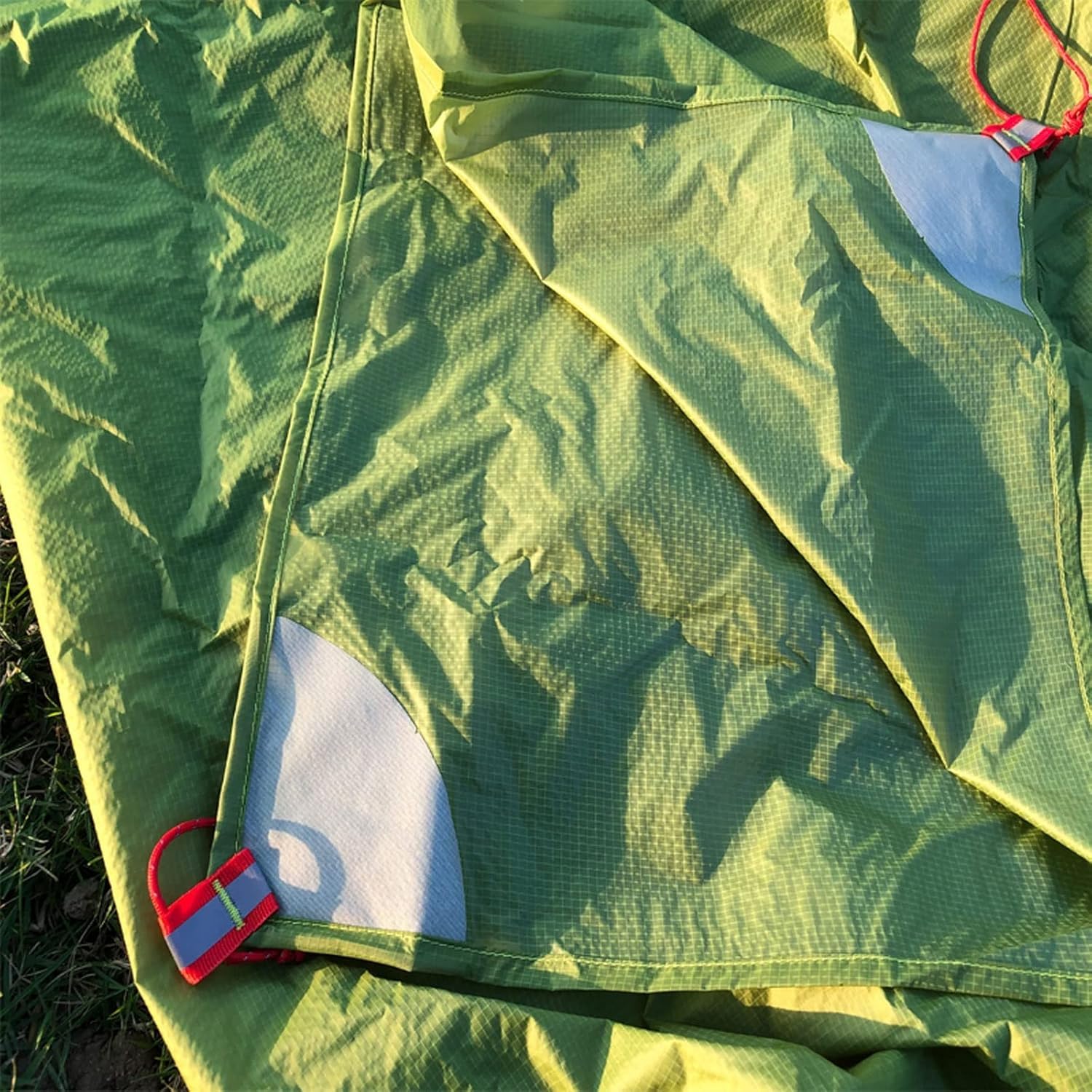 Campingplane, Ultraleichte Plane, Leichter Sonnenschutz, Campingmatte, Zeltunterlage, 15d Lon, Silikon, 160 G, Khaki 210x300cm