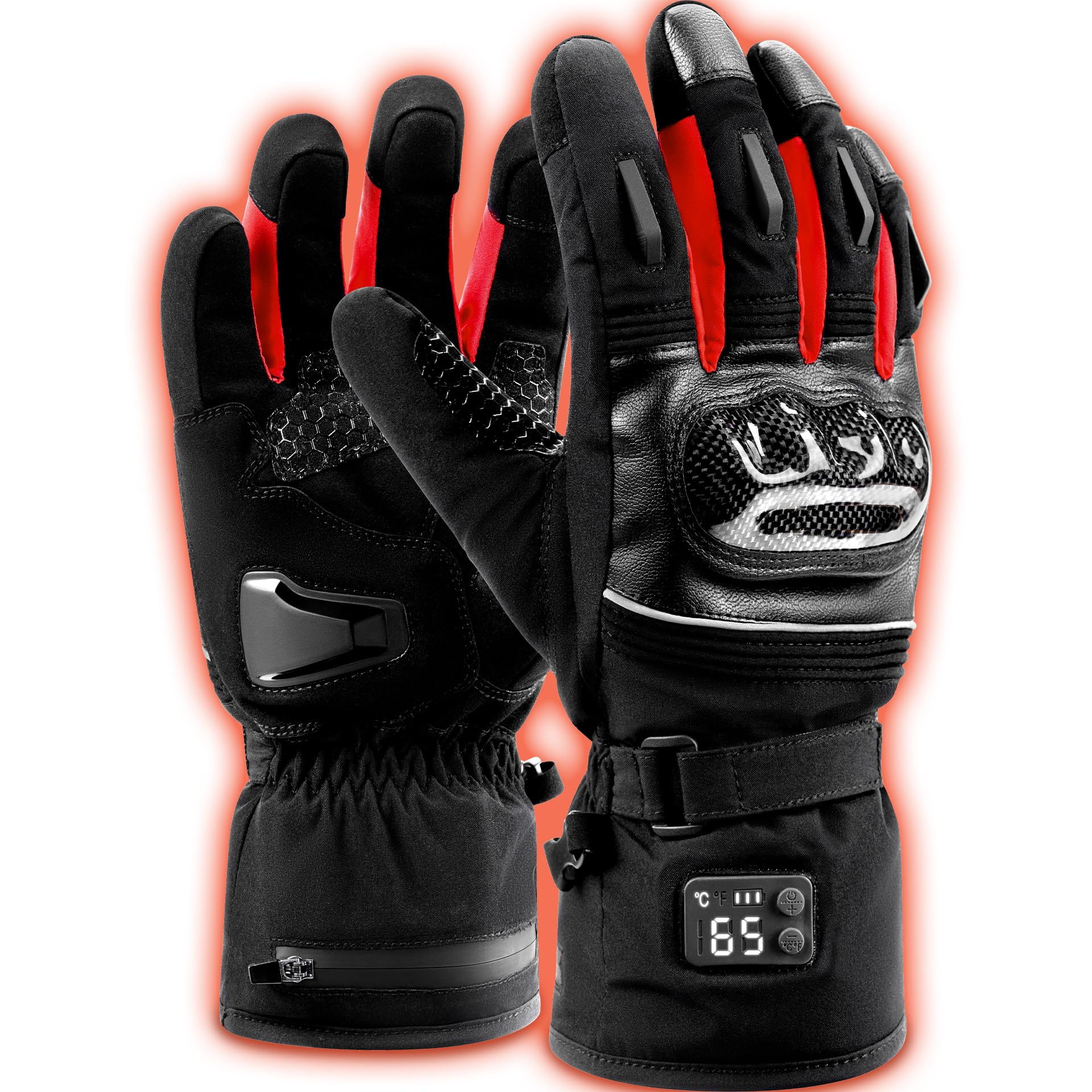 [AUMESOVI] 【バイク整備士監修】 電熱グローブ 速暖 バイク グローブ デジタルコントローラー 5段階温度 電熱手袋 冬 防寒防水 通勤 男女兼用 Amazon.co.jp: 【バイク整備士監修】 電熱グローブ バイク用 冬