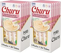 Vista 18 de INABA - Golosinas Churu para gatos, puré cremoso para gatos, sin cereales, que se puede lamer y exprimir / suplemento con vitamina E y taurina, 0.5
