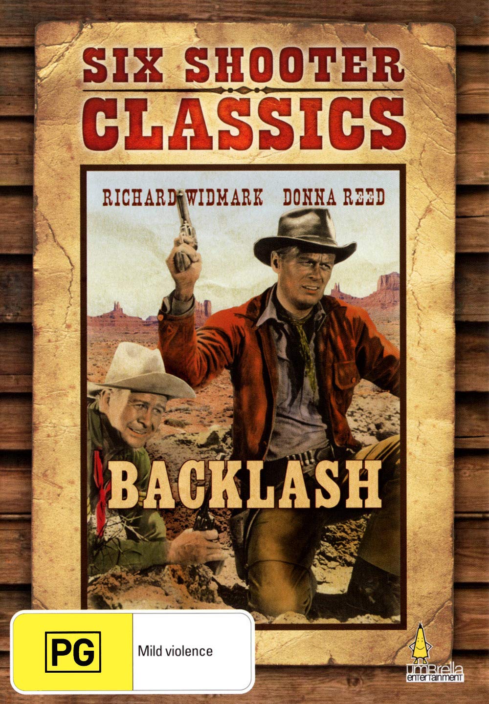 Película Backlash en DVD edición importada de Australia e Italia para cinéfilos