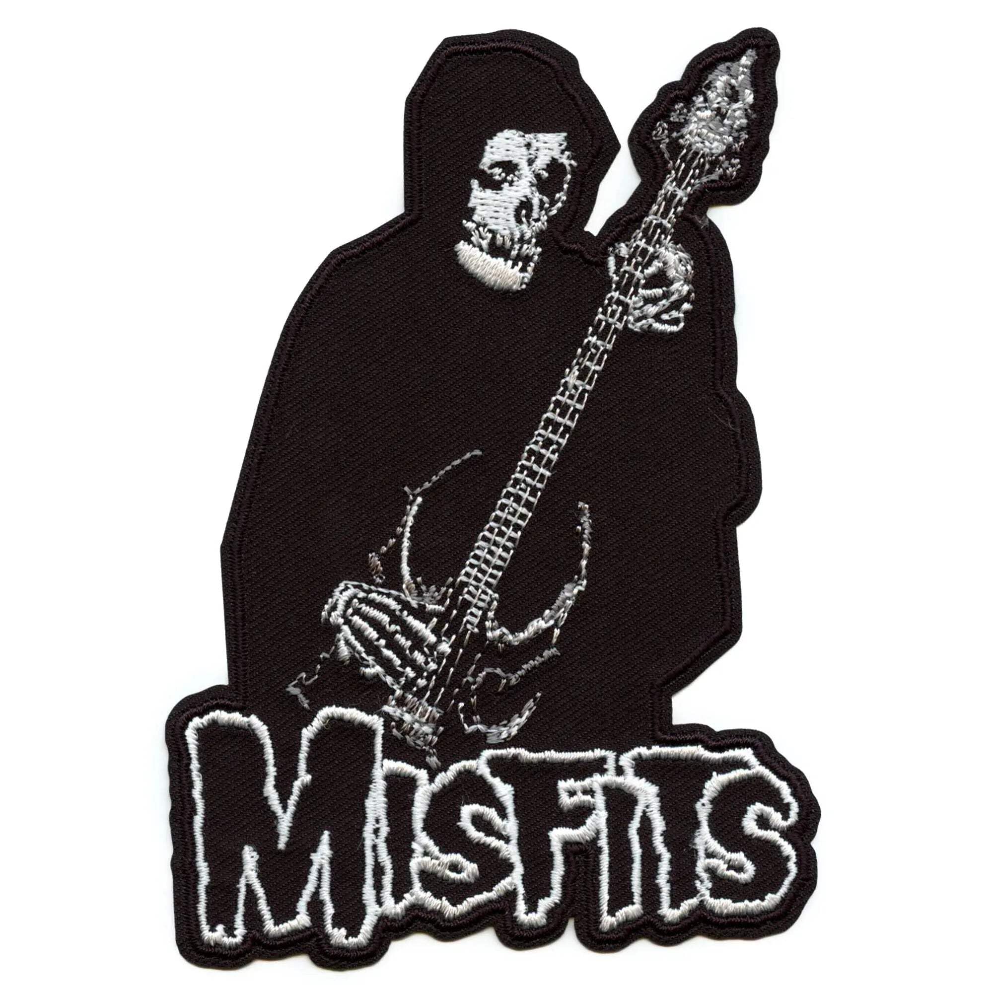 C&D Visionary Black, White Misfits Bass Fiend Patch,