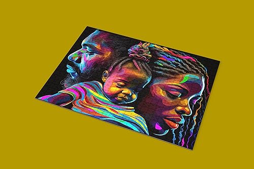 Miniatura 4 de African American Expressions Jigsaw  1000 piezas LewisRenee Puzzle, Relájate y conecta con la cultura negra a través de una actividad de