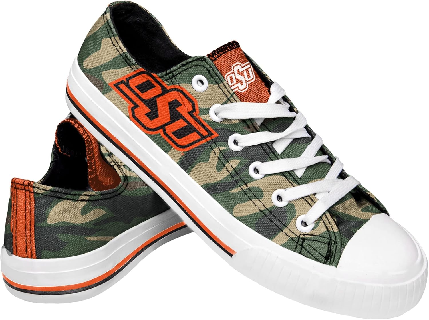 FOCO Oklahoma State Womens Camo Low Top Canvas Shoe Size 9