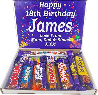 Personalised Chocolate Gift Hamper Bouquet Compatible With CADBURY MIX