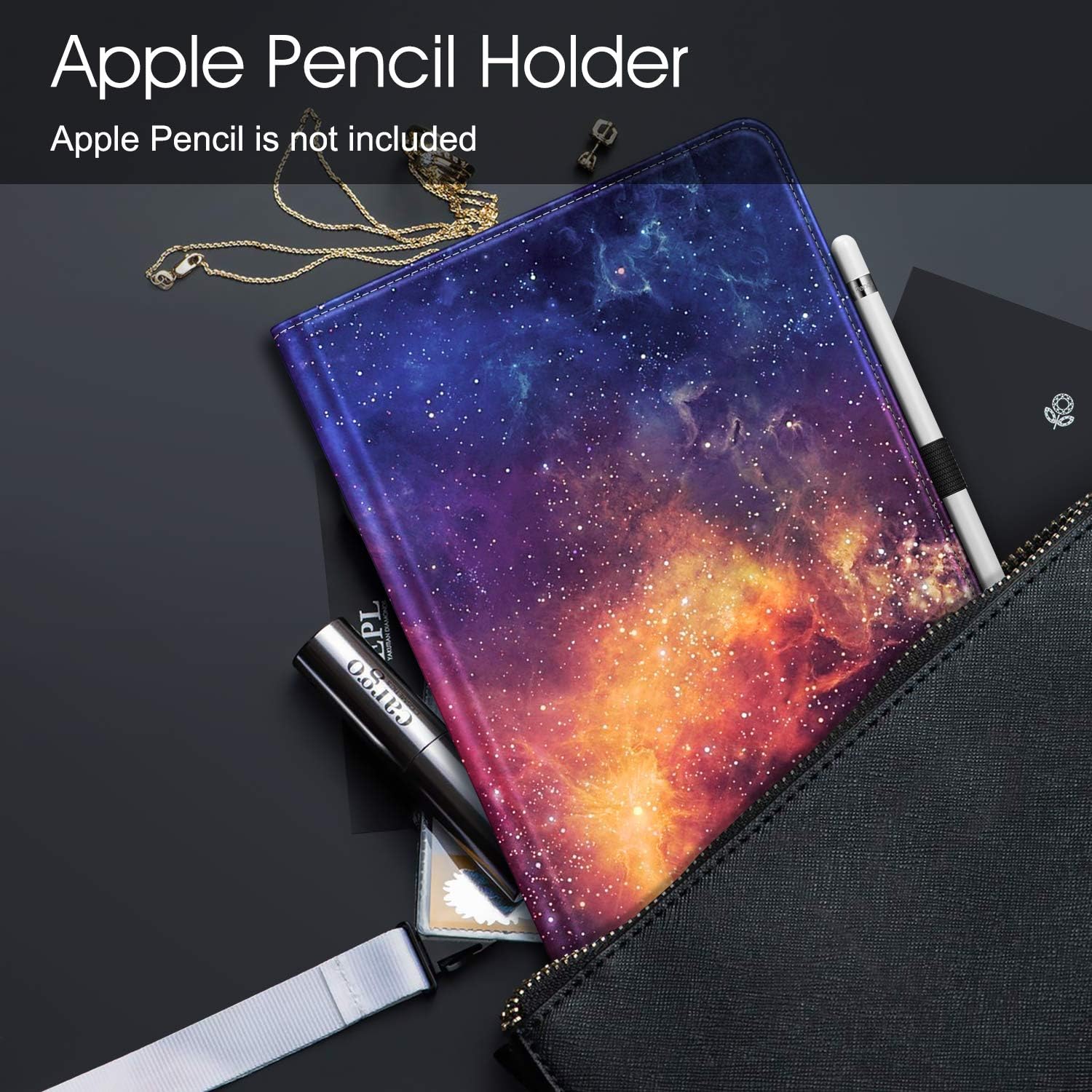 Fintie Case for iPad 9th / 8th / 7th Generation (2021/2020/2019), iPad 10.2 Inch Case -360 Degree Rotating Stand Protective Back Cover, Supports Auto Wake/Sleep, Galaxy