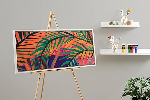 Miniatura 3 de Kate and Laurel Sylvie - Lienzo enmarcado en blanco, 18 x 40 pulgadas, lienzo vacío moderno para pintar tu propio arte, enmarcado de alta calidad