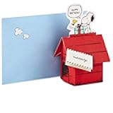 Hallmark Pop Up Peanuts Snoopy Birthday Greeting Card (Snoopy Dog House)