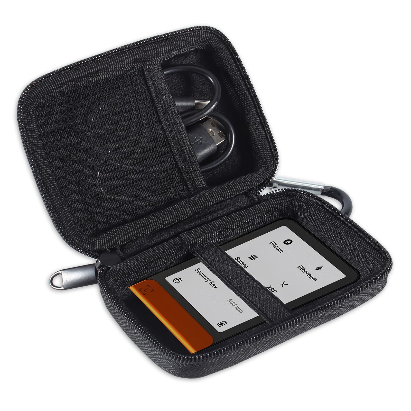 Amazon.com: EVGRDCS Hard Case for Ledger Flex/Ledger STAX Bitcoin Crypto  Wallet | with Fixed Elastic Band and mesh Pocket : Office Products