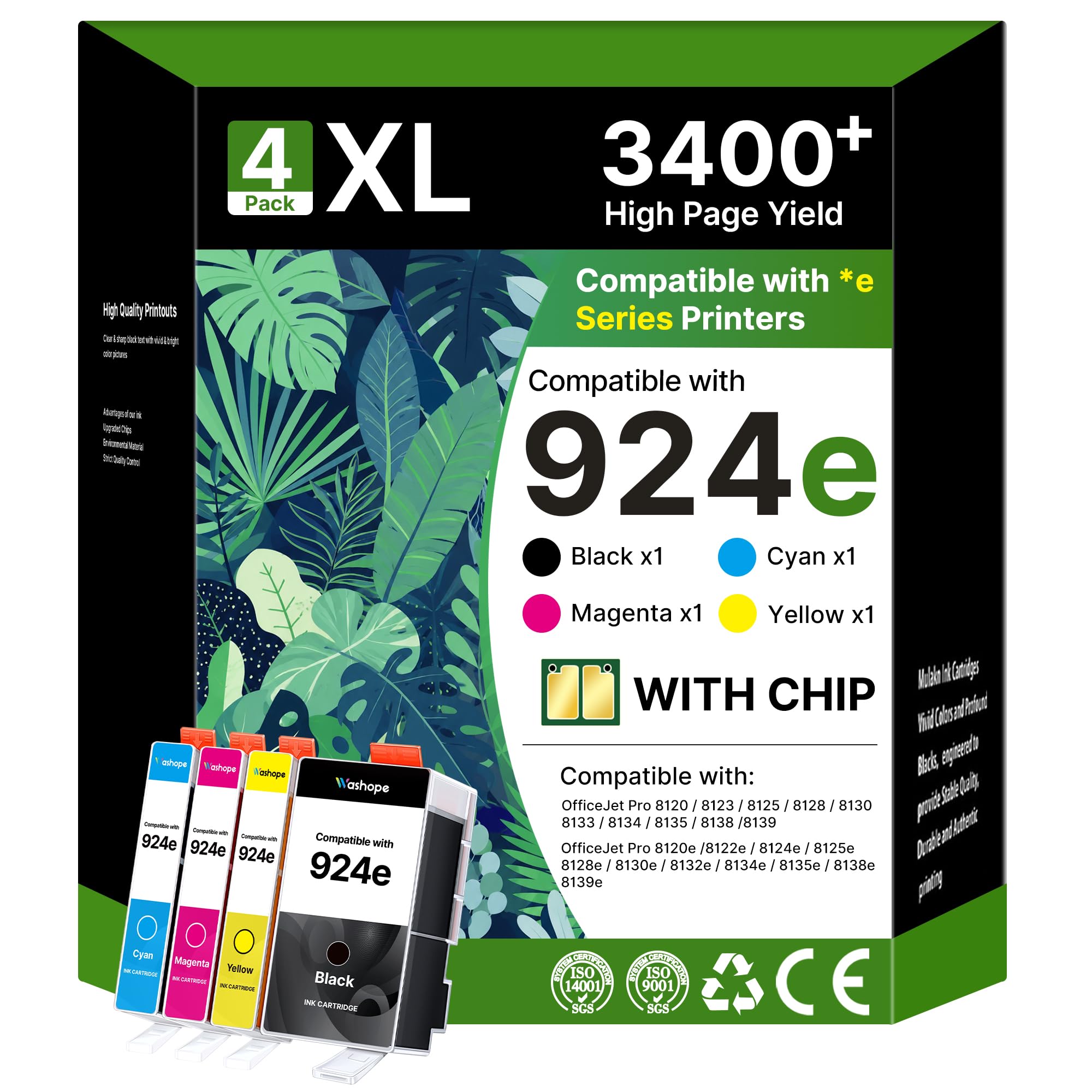 PG-575XL Schwarz Druckerpatronen Ersatz Kompatibel für Canon 575XL PG575 PG-575 XL Schwarz Patronen für Canon Pixma TS3550i TS3551i TR4750i TR4751i Drucker (1er-Pack)