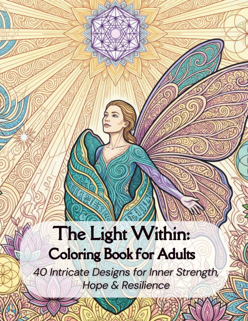 The Light Within: Coloring Book for Adults: 40 Intricate Designs for Inner Strength, Hope & Resilience (The Healing Within Series)