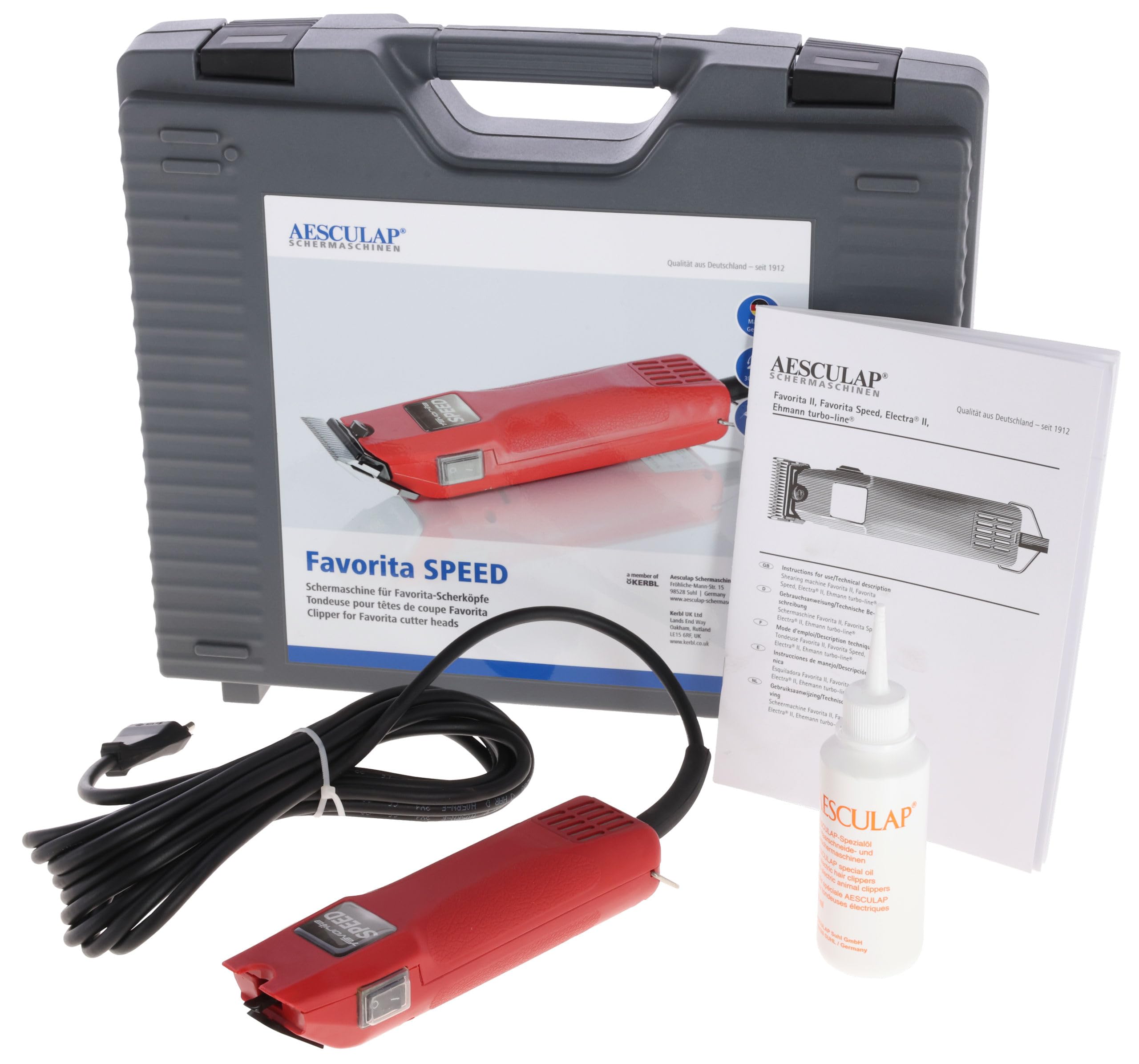 Kerbl Tondeuse GT114 Favorita Speed Aesculap 230 V