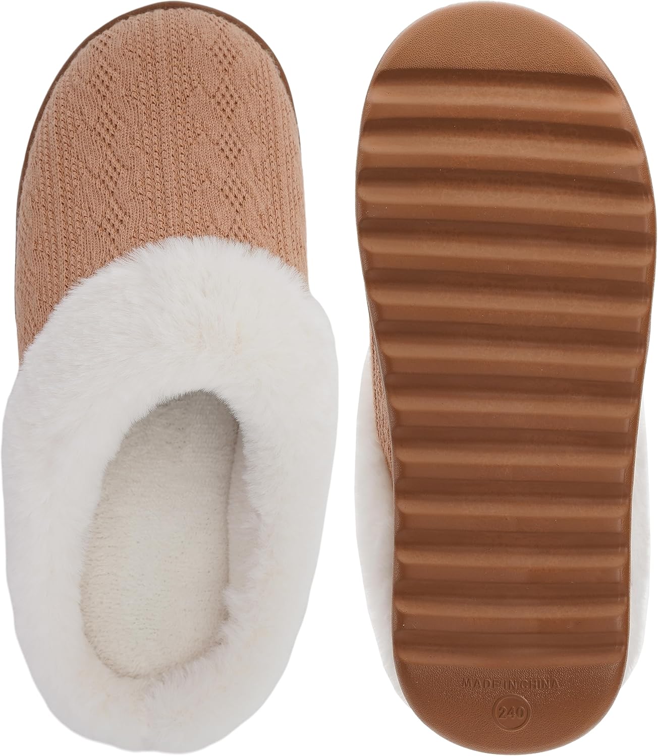 BRONAX Mens Arch Support Moc Insulated Traction Mule