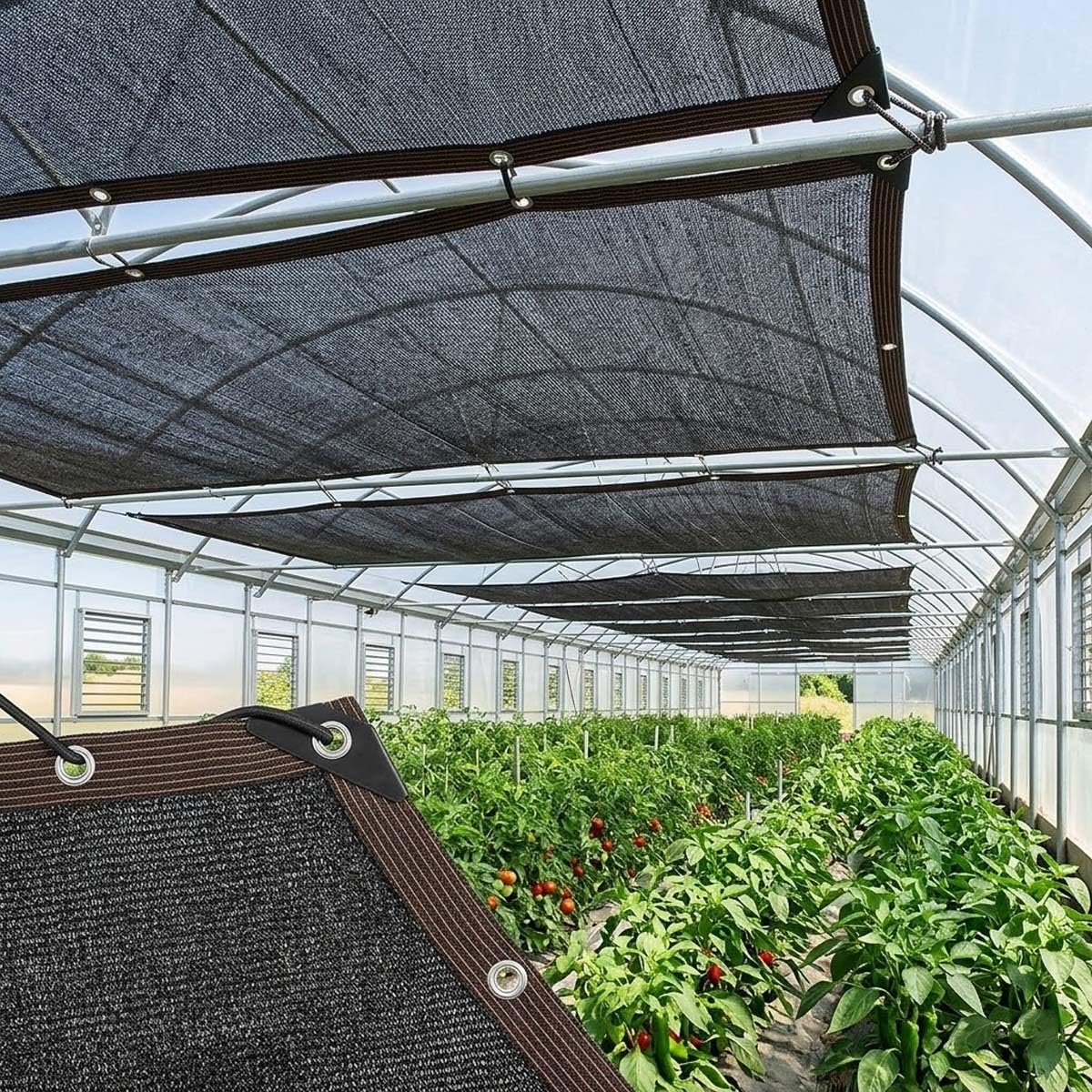 Lona de malla UV para jardín, patio, alberca y casa, 50 % negra, lona de malla UV para Ln, perrera de perro, pollo, cubierta de 18 x 30 pies
