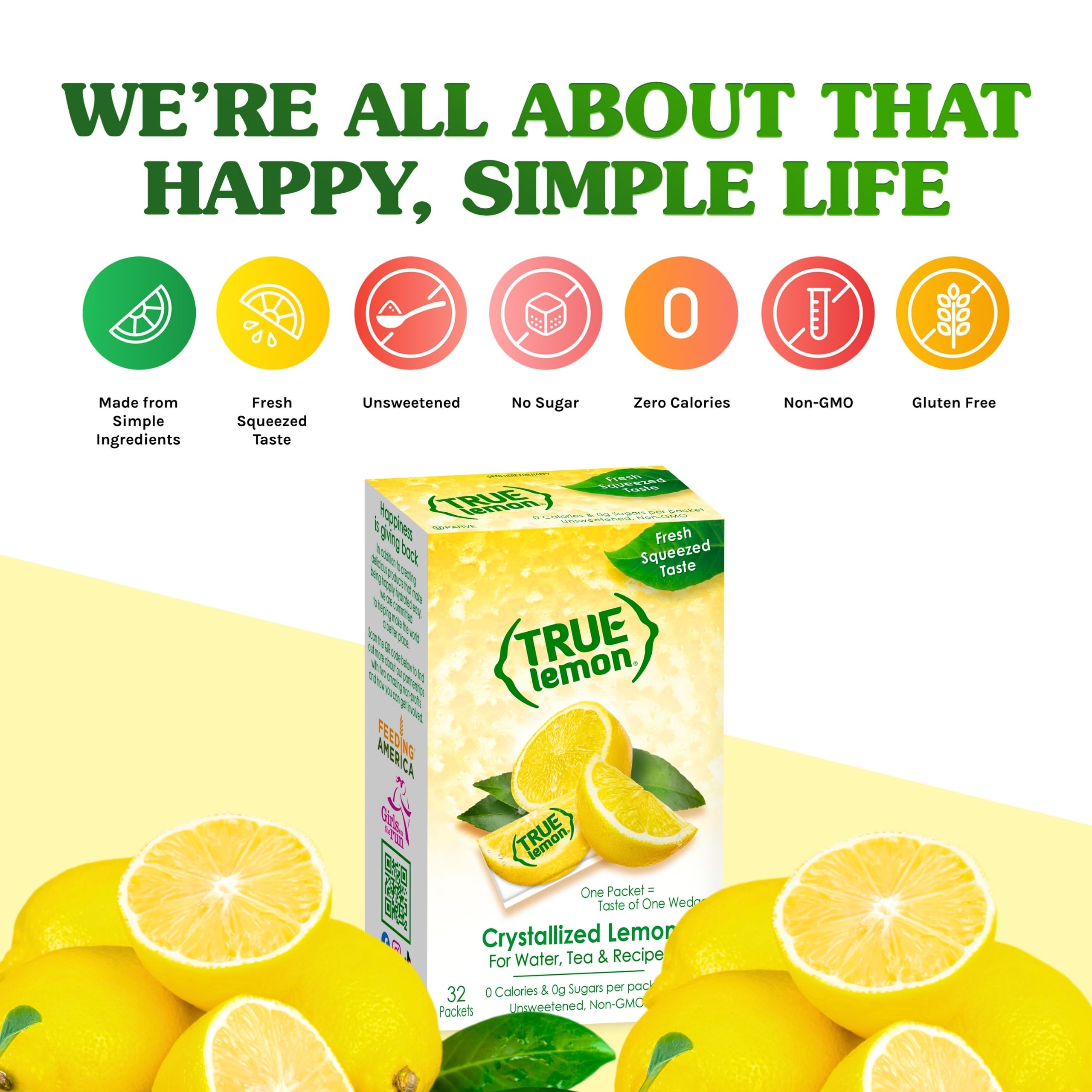 True Lemon 500ct (Pack of 1) - Water Enhancer - Bulk Dispenser - 0 Calorie Drink Mix Packets For Water - Sugar Free Lemon Flavoring Powder Packets