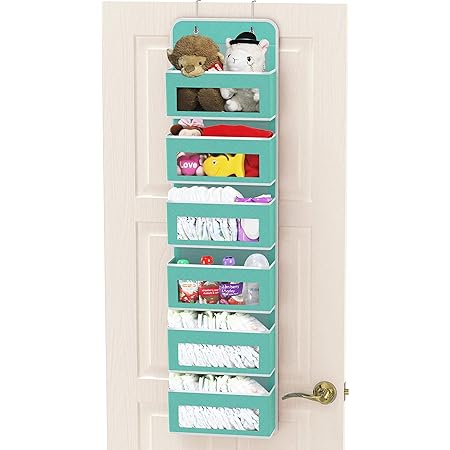 homecube linen cotton fabric wall door cloth hanging storage bolsa case 5 pocket home organizer