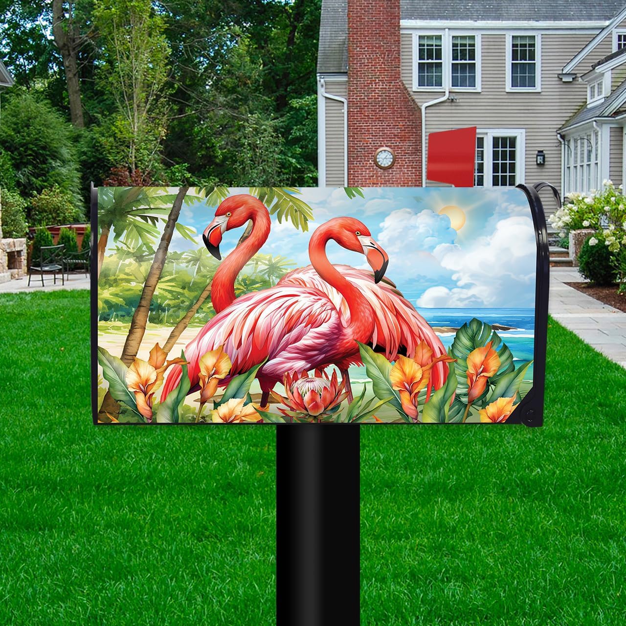 Briarwood Lane Flamingo Pair Oversized Mailbox Cover