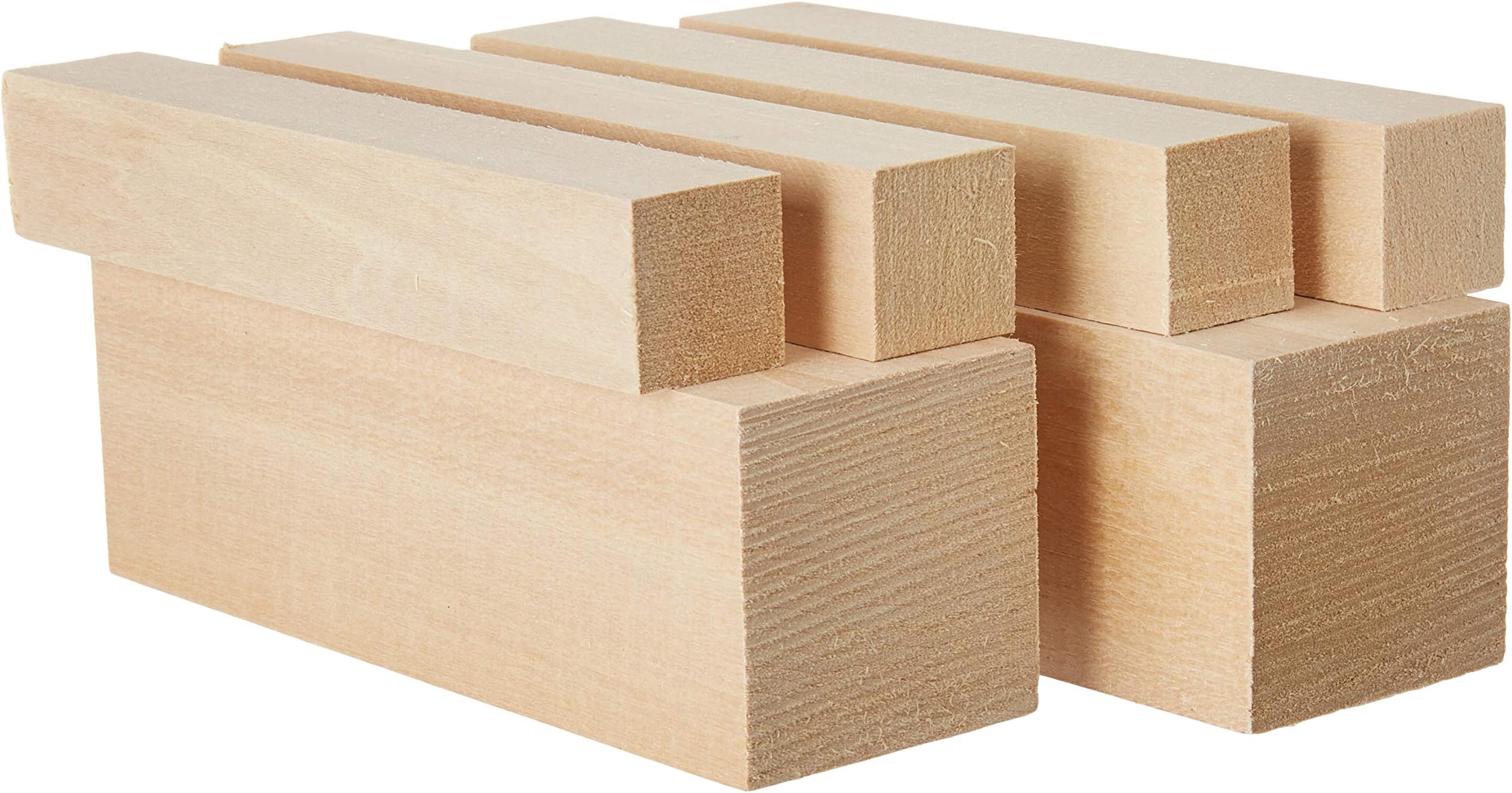 JoePaul's Crafts Basswood - Large Carving Blocks Kit - Best Wood Carving Kit for Kids - Preferred Soft Wood Block Sizes Included - Made in The USA