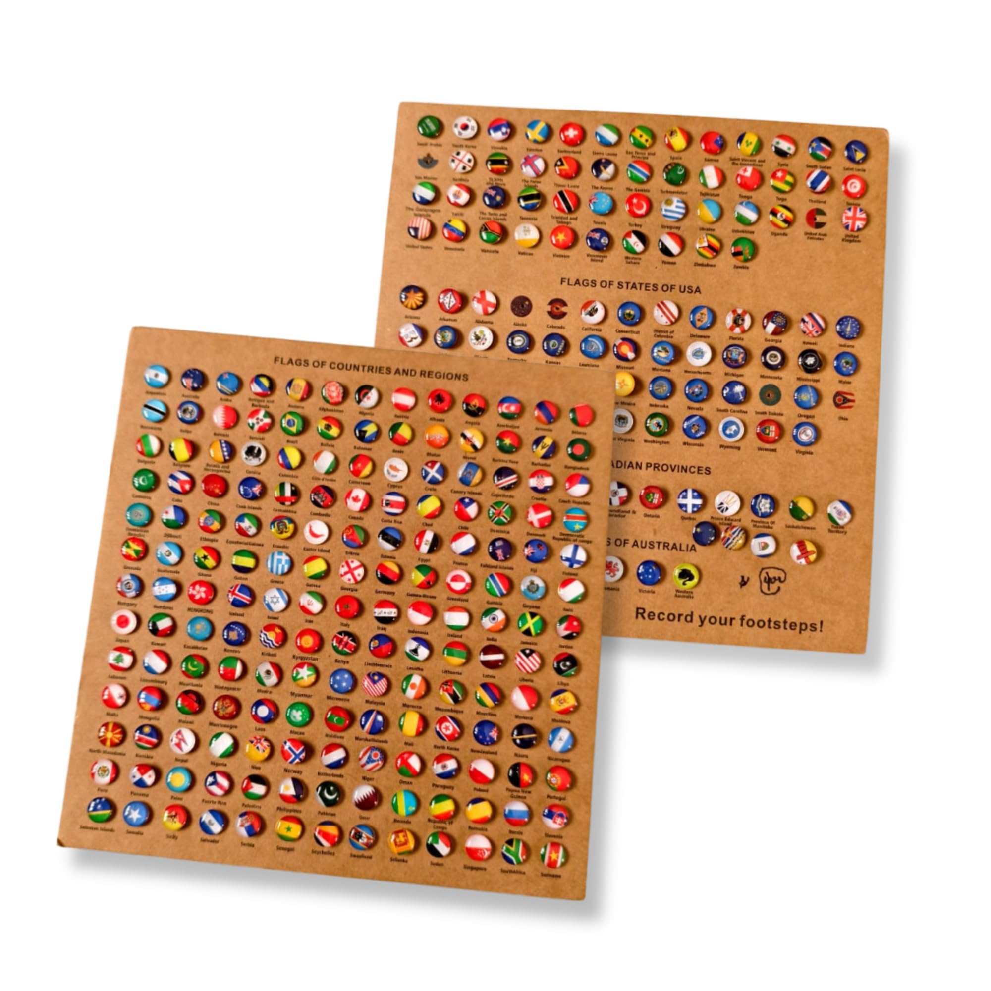 Woodsify Country Flag Push Pins for 3D Wooden World Map Wall Decor – Handmade Travel Accessory with 280 Epoxy Pins – Gift for Travellers (Compatible with Woodsify 3D wooden world Maps)-image-18