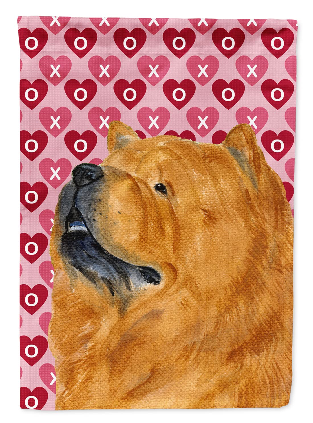 Chow Chow drapeau grand format pour décoration de jardin romantique et accueil extérieur