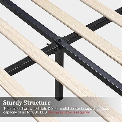 Miniatura 8 de Jocisland Base de cama tapizada capitoné tamaño Queen color gris oscuro