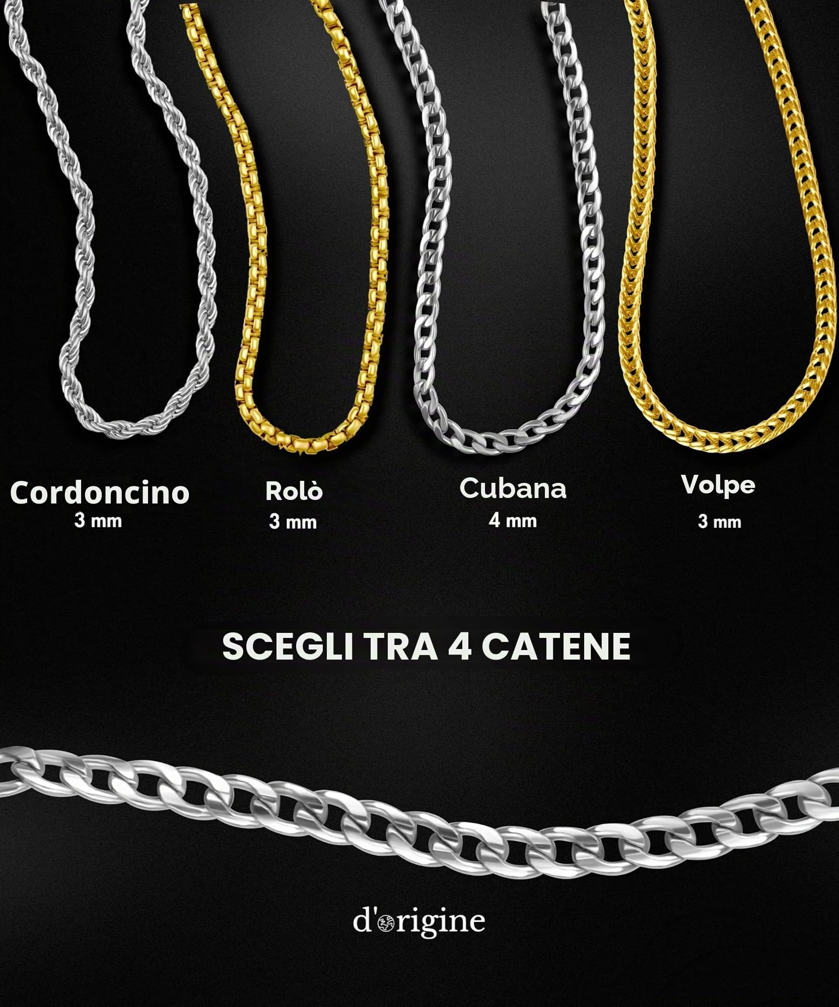 d'origine Romania aquila catena uomo – stemma rumeno (acciaio inossidabile)