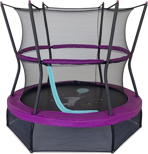 SKYWALKER TRAMPOLINES Mini trampolín Hundred Acre Woods de 48 y 60 pulgadas (Winnie The Pooh, Kanga, Eeyore)