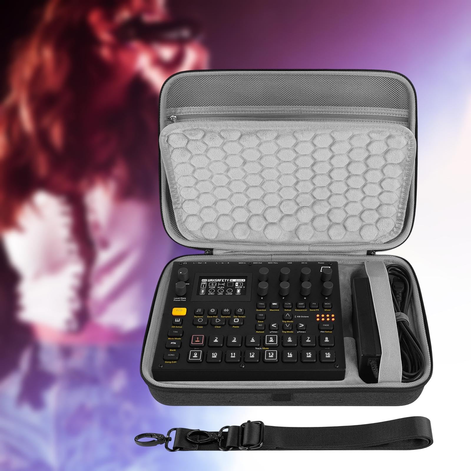 Borsa per Il Trasporto Del Sintetizzatore Audio EVA Resistente Ai Graffi Accessori Portatili