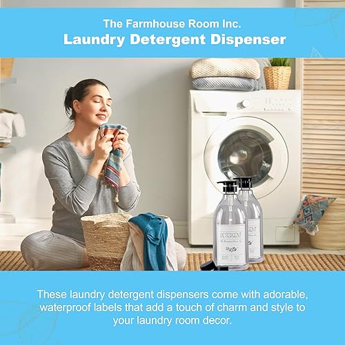 Miniatura 5 de Dispensador de detergente líquido para ropa  Contenedor de detergente para la organización de la lavandería  Sin BPA y plástico PET dispensador de