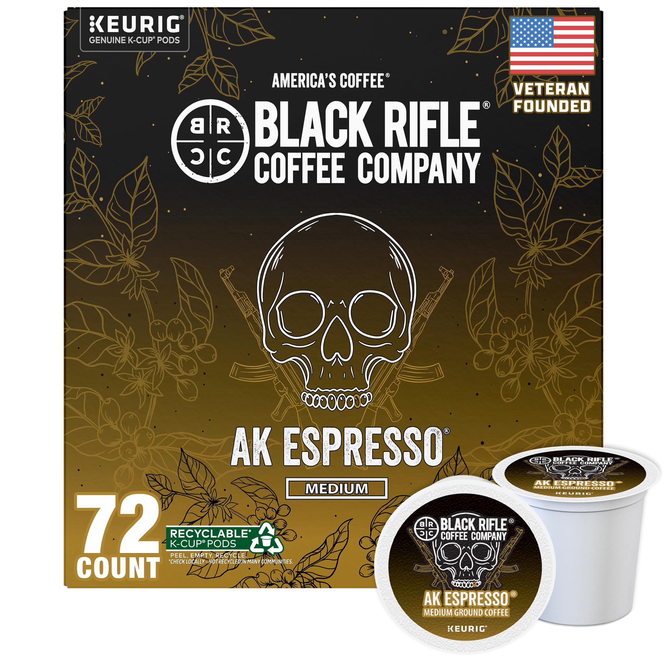 black rifle coffee シェラカップセット Amazon.com: Black Rifle Coffee Medium Roast K Cup Coffee AK