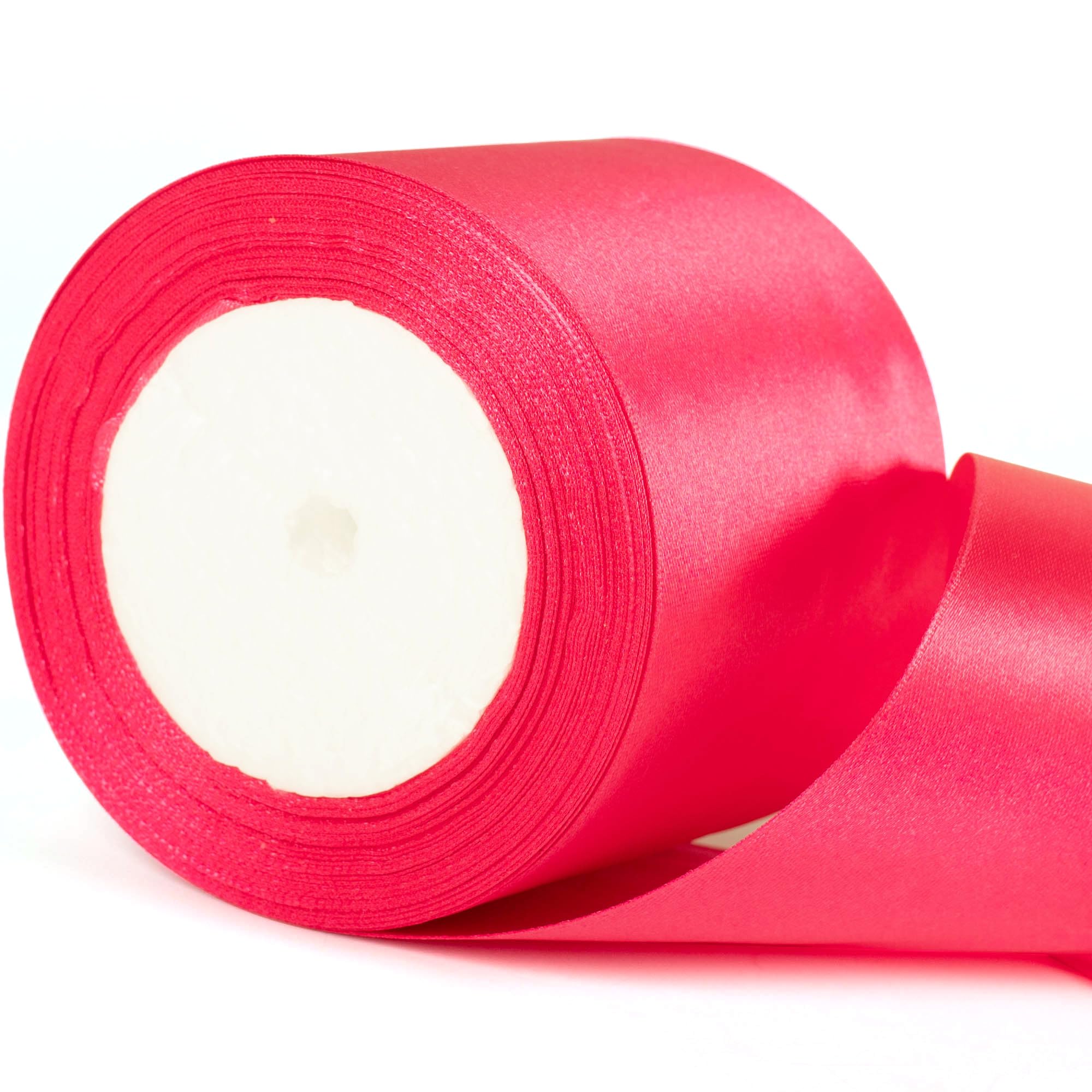 75mm Wide Hot Pink Thick Ribbon for Gift Wrapping 22m