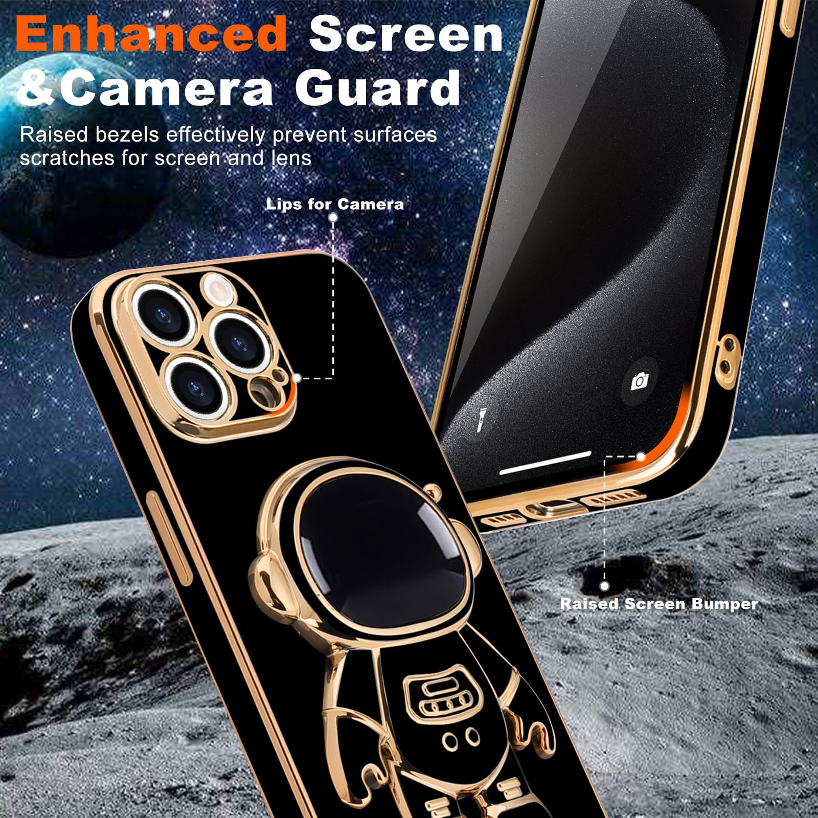 Custodia IPhone Acrilico Astronauta &ndash; Antiurto E Ultrasottile &ndash; Compatibile Con IPhone 16 15 14 13 12 11 Pro Max/Plus