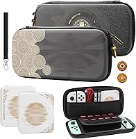 Vista 1 de GLDRAM Funda de transporte Zelda para Nintendo Switch y OLED, kit de accesorios de luz con funda de viaje impermeable para interruptor, soporte